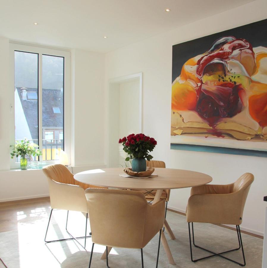 Mosel-Loggia - Luxusapartment -Terrass - Klimaanlage 特拉本特拉巴赫 外观 照片