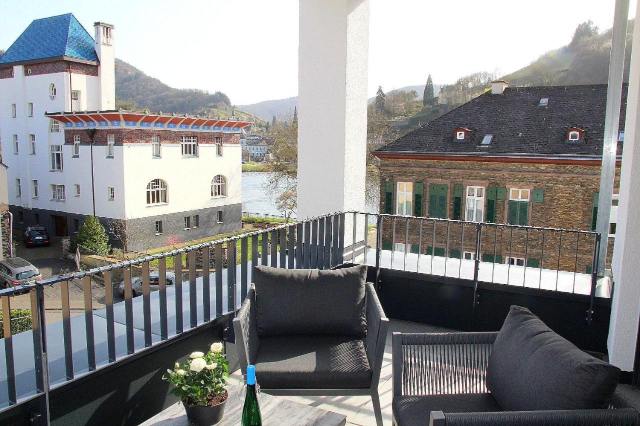 Mosel-Loggia - Luxusapartment -Terrass - Klimaanlage 特拉本特拉巴赫 外观 照片
